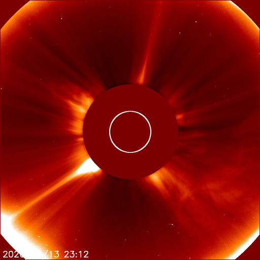 SOHO LASCO C2 live solar image