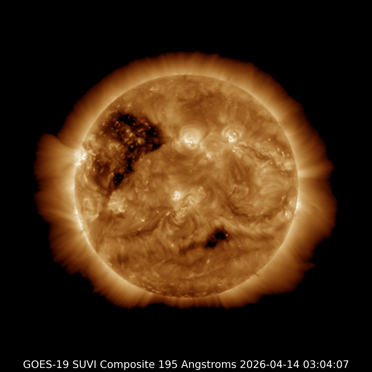 NOAA SUVI live solar image